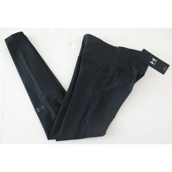 Under Armour 1356392 001 Women's Sz XS Black ColdGear Rush Full Length Leggings - Picture 6 of 8